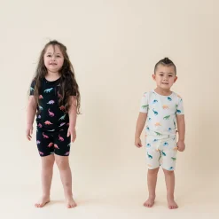 Short Sleeve Pajamas in Midnight Roar