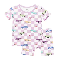 Short Sleeve Pajamas in Sparkles and Speed