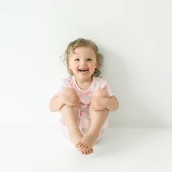 Short Sleeve Pajamas in Sakura Peony