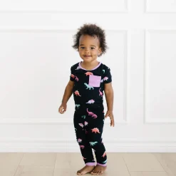 Short Sleeve with Pants Pajamas in Midnight Roar