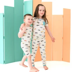 Short Sleeve with Pants Pajamas in Vintage Truck