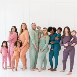 Short Sleeve with Pants Pajamas in Currant