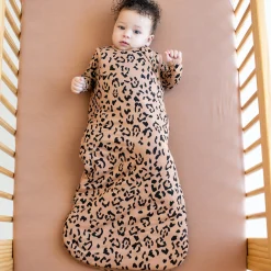 Sleep Bag in Latte Leopard 2.5