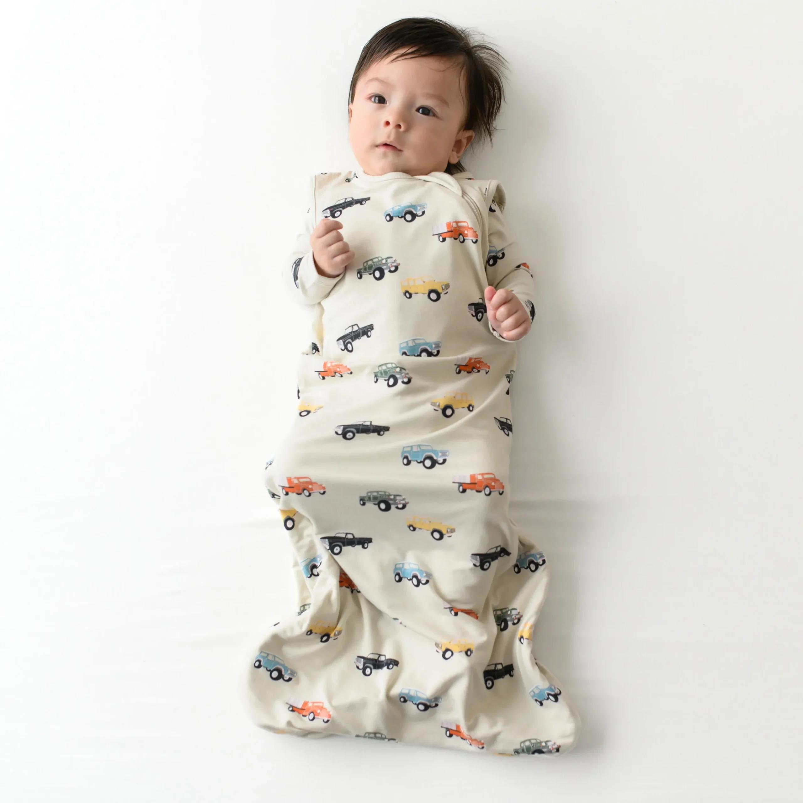 Sleep Bag in Vintage Truck 0.5