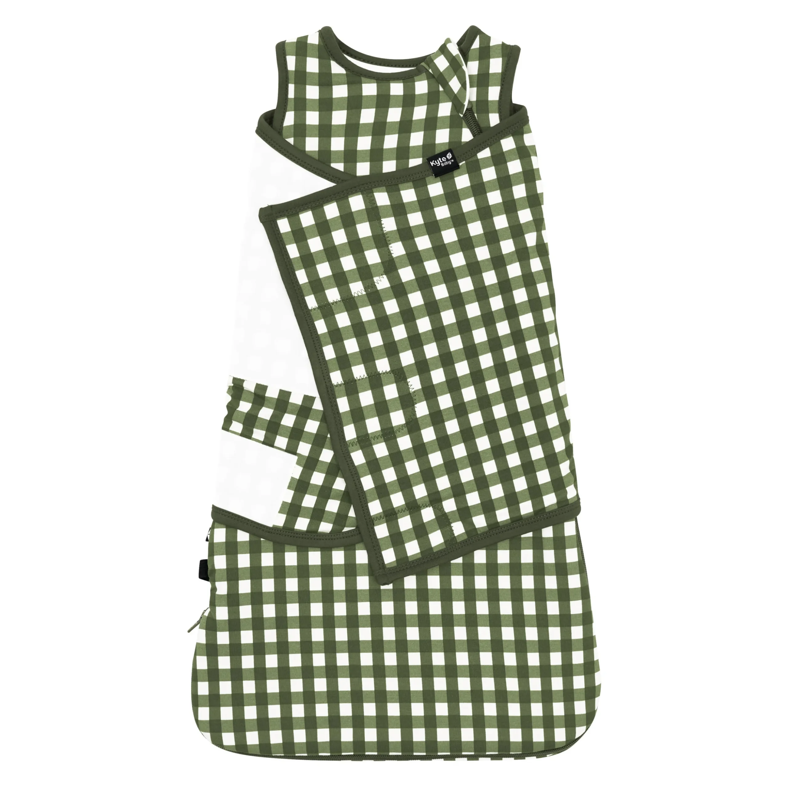 Sleep Bag Swaddler in Gingham Fir 1.0