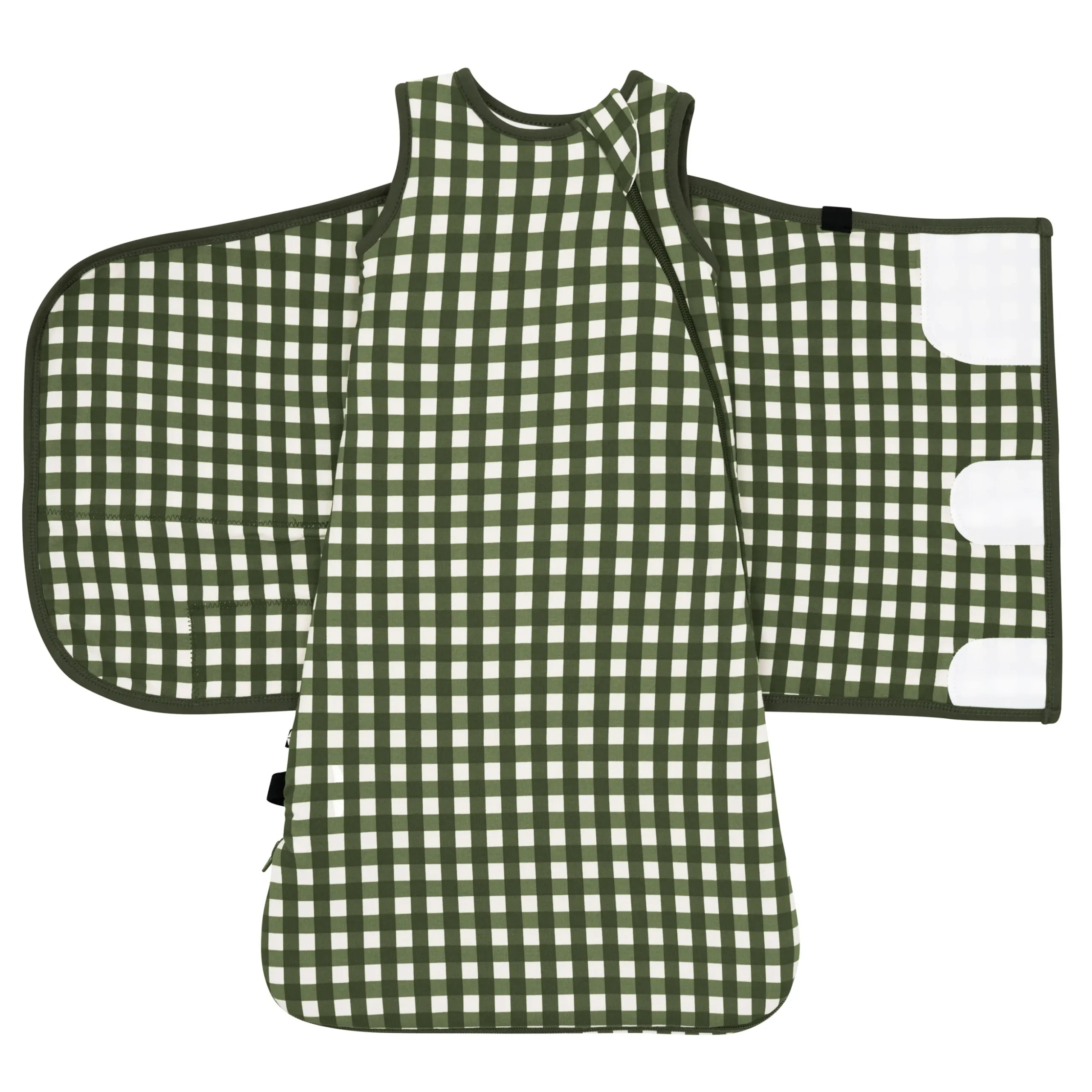 Sleep Bag Swaddler in Gingham Fir 1.0