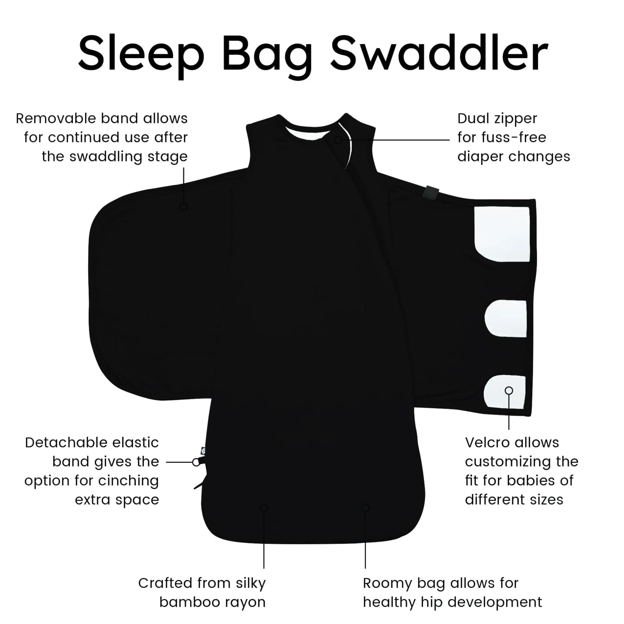 Sleep Bag Swaddler in Midnight 1.0