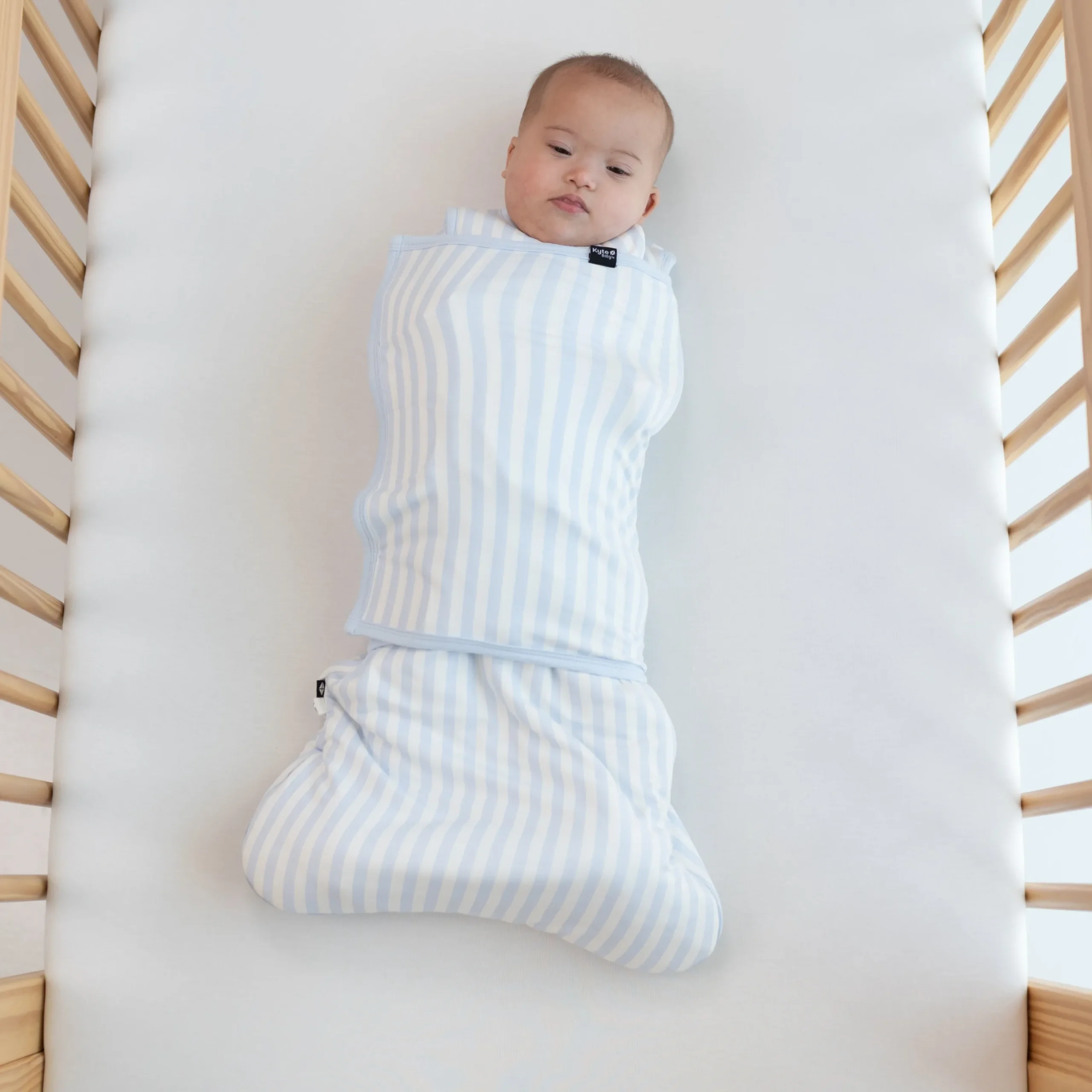 Sleep Bag Swaddler in Small Mist Stripe 1.0