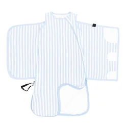 Sleep Bag Swaddler in Small Mist Stripe 1.0
