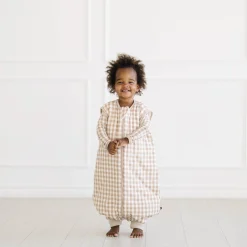 Sleep Bag Walker in Gingham Bisque 2.5