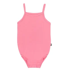 Spaghetti Strap Leotard in Guava