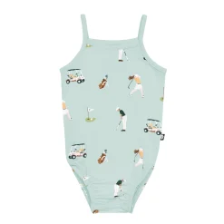 Spaghetti Strap Leotard in Golf