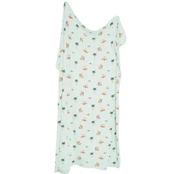 Swaddle Blanket in Dew Surf