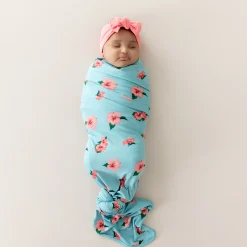 Swaddle Blanket in Hibiscus