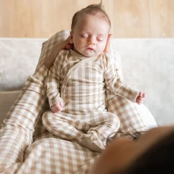 Take Me Home Set with Cap in Gingham Bisque