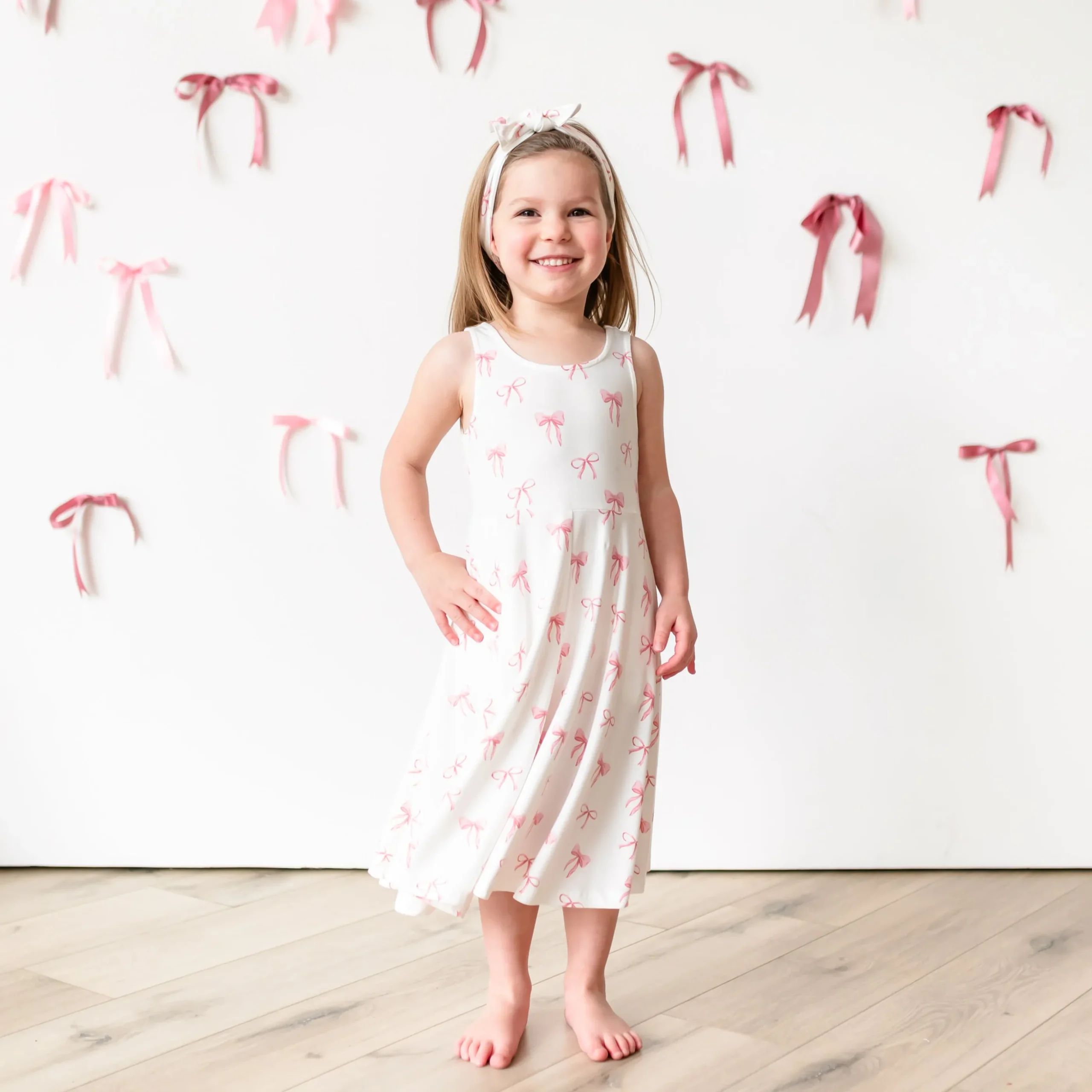 Tank Twirl Dress in Bow