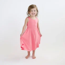 Tank Twirl Dress in Guava