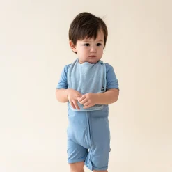 Terry Pocket Bib in Fog