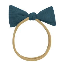 Tiny Nylon Bow in Atlantic