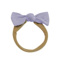 Tiny Nylon Bow in Taro