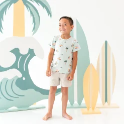 Toddler Basic Tee in Dew Surf