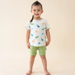 Toddler Basic Tee in Ecru Roar