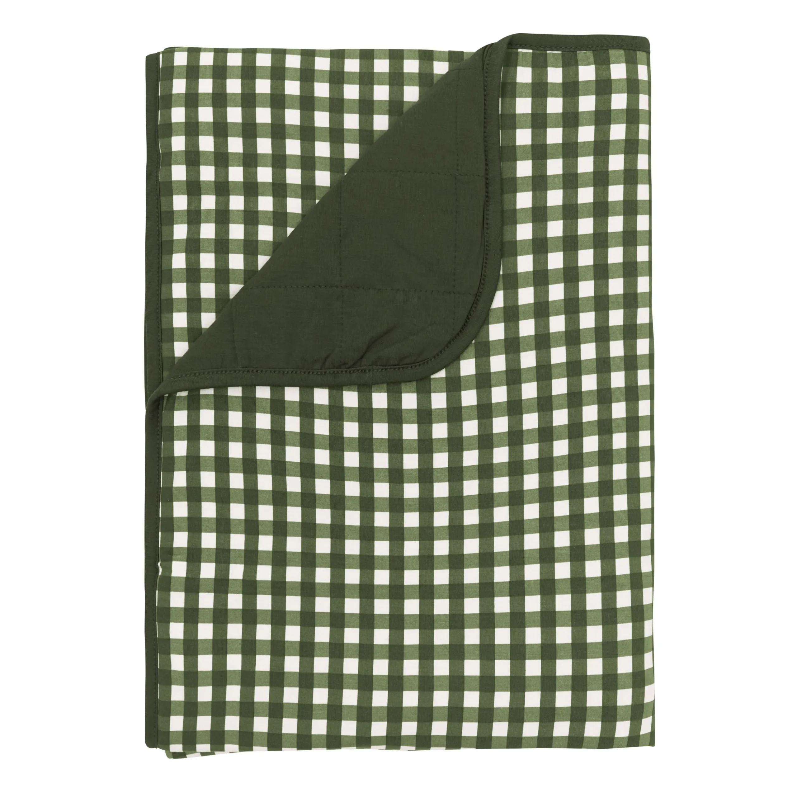 Toddler Blanket in Gingham Fir 1.0