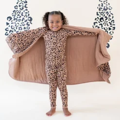 Toddler Blanket in Latte Leopard 1.0