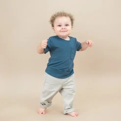 Toddler Crew Neck Tee in Atlantic