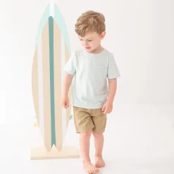 Toddler Crew Neck Tee in Dew
