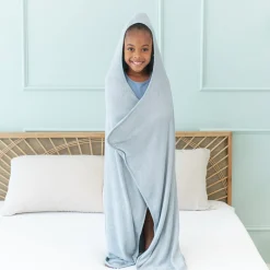 Toddler Hooded Bath Towel in Fog