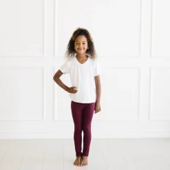 Toddler Leggings in Burgundy