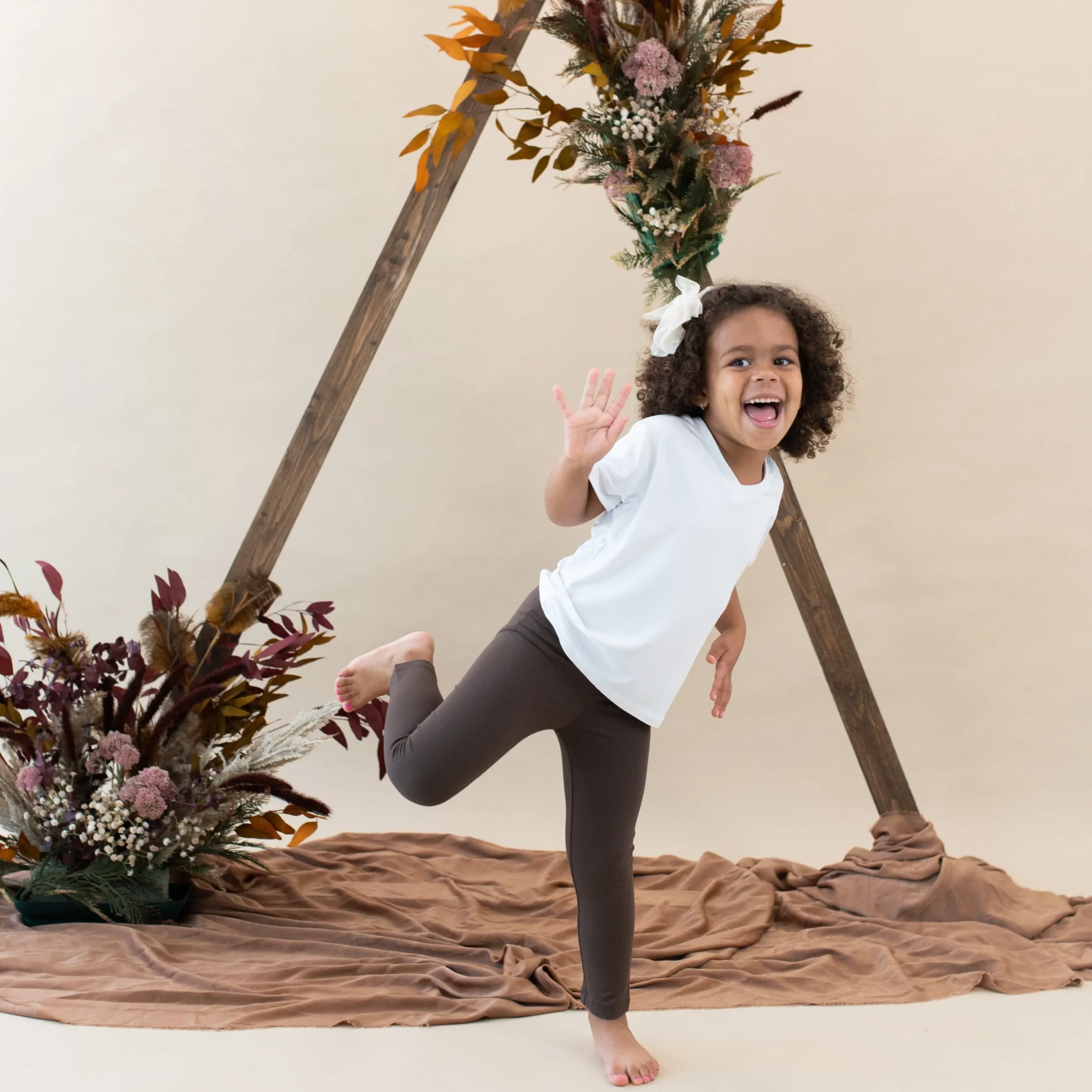 Toddler Leggings in Espresso