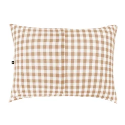 Toddler Pillowcase in Gingham Bisque