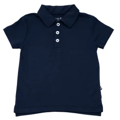 Toddler Short Sleeve Polo in Navy