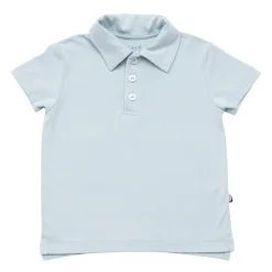 Toddler Short Sleeve Polo in Fog