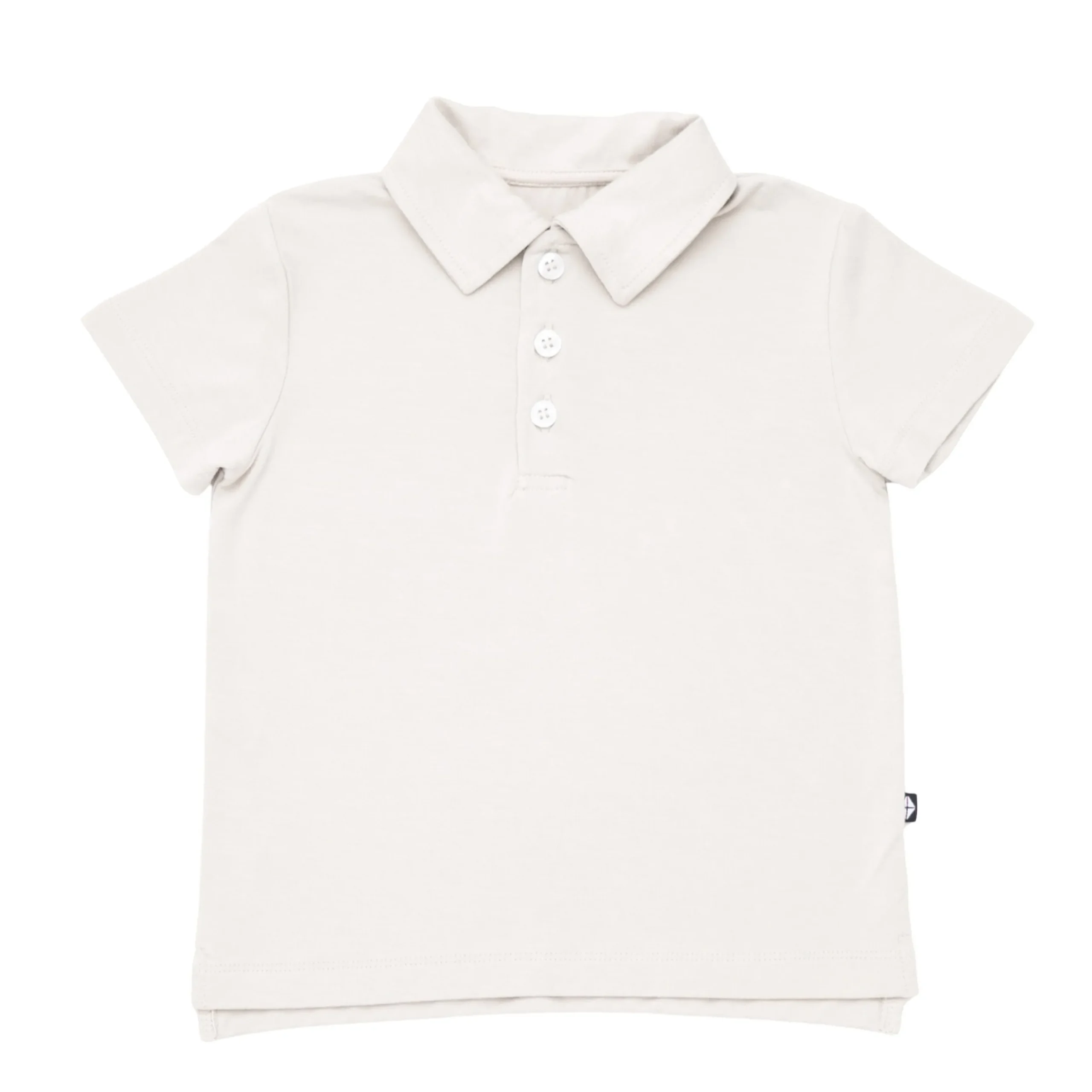 Toddler Short Sleeve Polo in Oat
