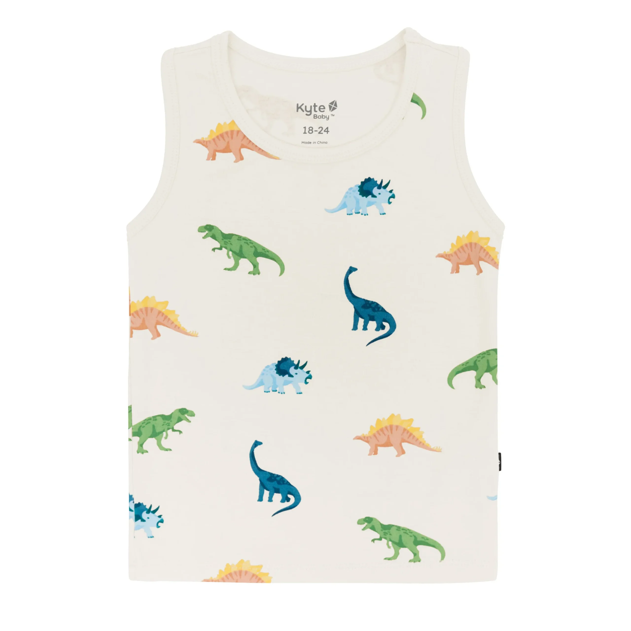 Toddler Tank Top in Ecru Roar