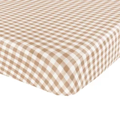 Twin Sheet in Gingham Bisque