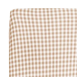 Twin Sheet in Gingham Bisque