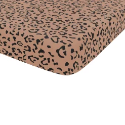 Twin Sheet in Latte Leopard