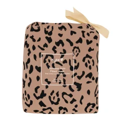 Twin Sheet in Latte Leopard