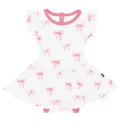 Twirl Bodysuit Dress in Bow