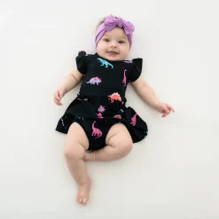 Twirl Bodysuit Dress in Midnight Roar