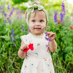 Twirl Bodysuit Dress in Wildflower