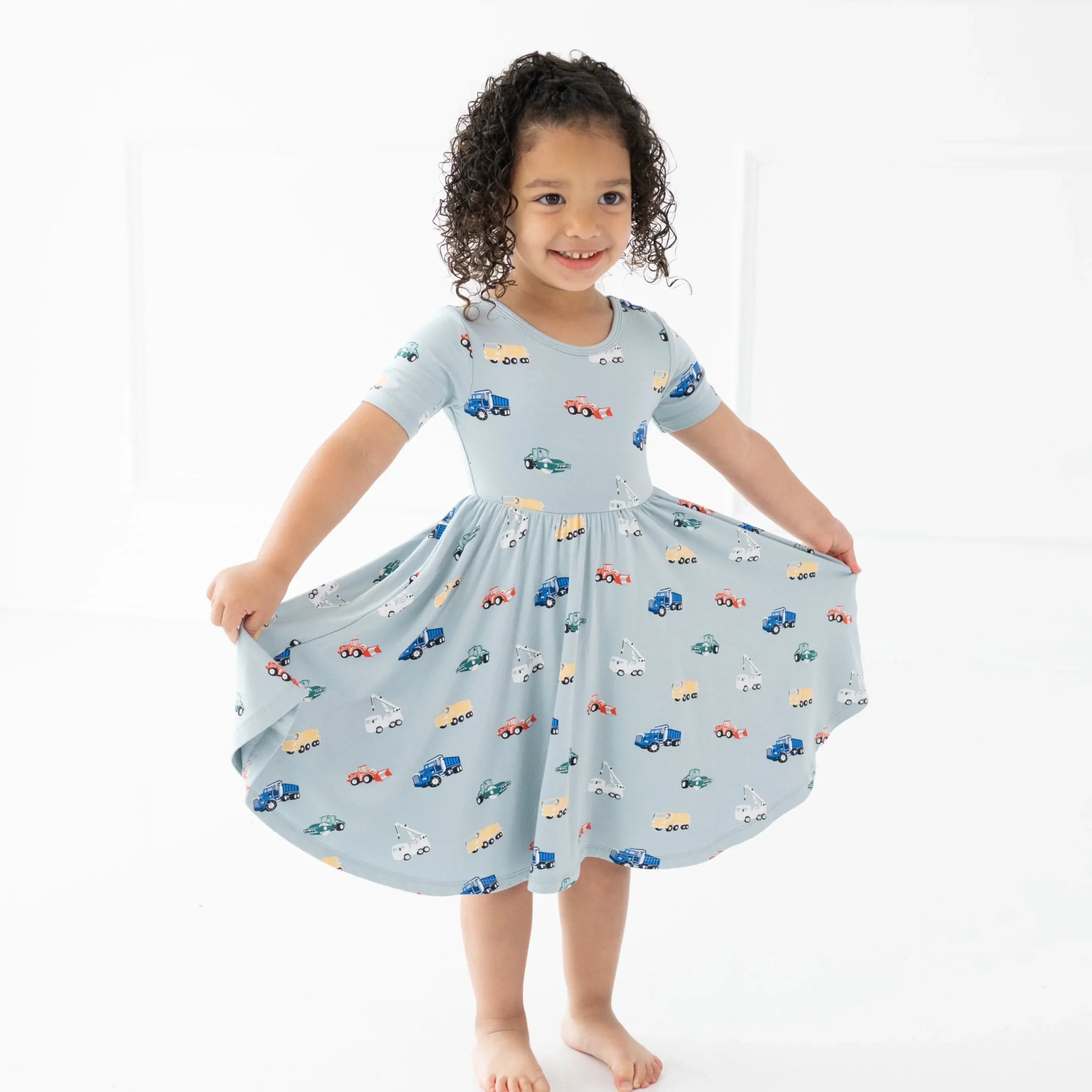 Twirl Dress in Construction