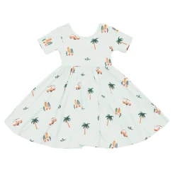 Twirl Dress in Dew Surf