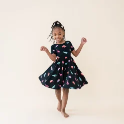Twirl Dress in Midnight Roar