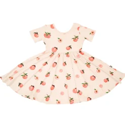 Twirl Dress in Peach