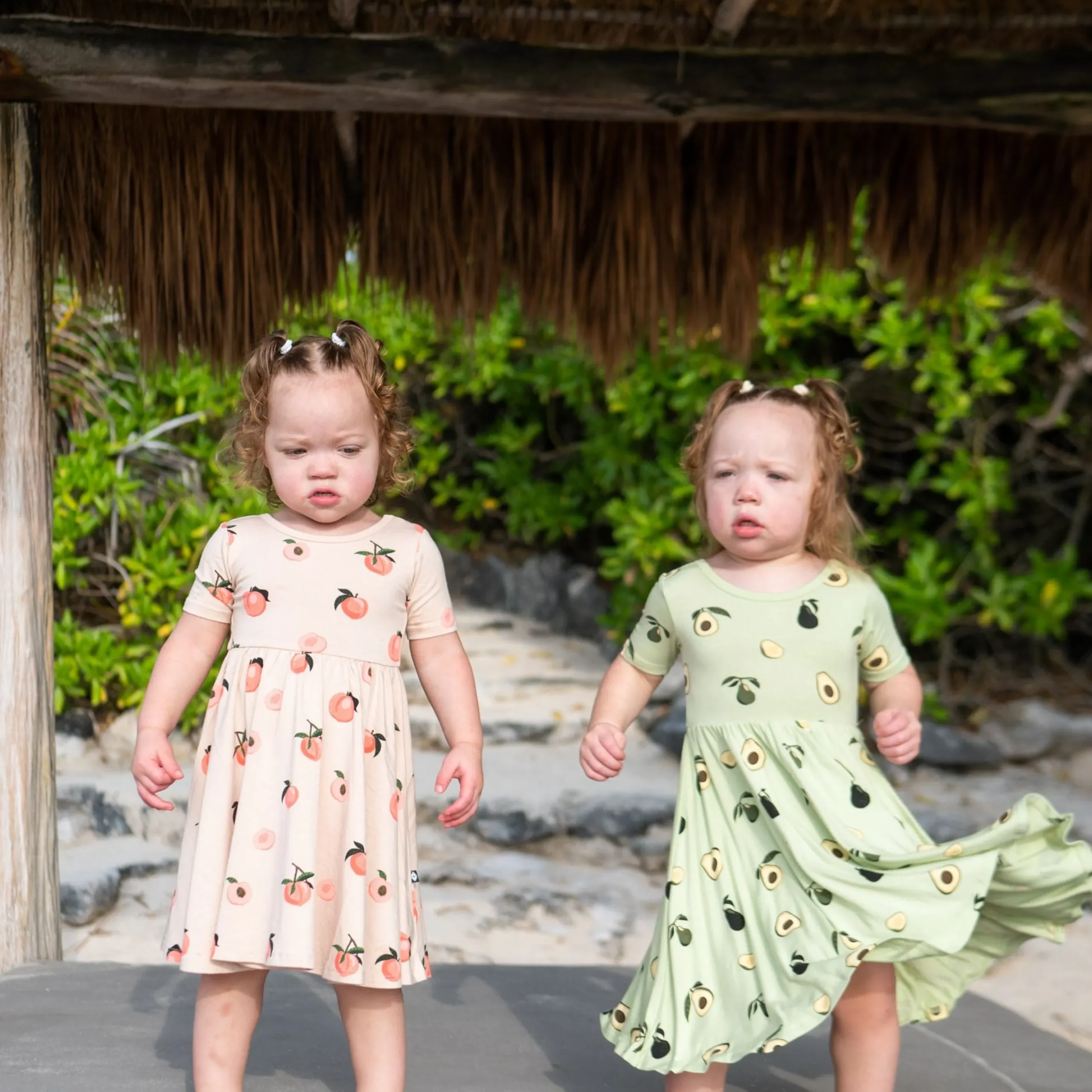 Twirl Dress in Peach